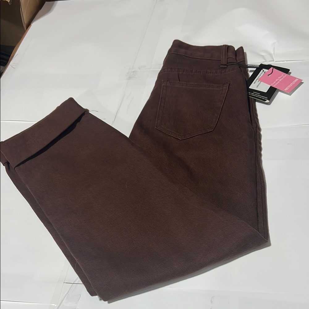 PrettyLittleThing Chocolate Corduroy Trousers